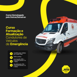 Formação e Atualização para Condutores de Veículos de Emergência – Ambulâncias, Bombeiros e Viaturas – Homologado pelo DETRAN/SENATRAN – Online com Certificado